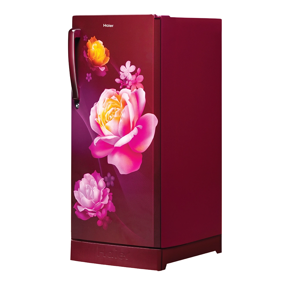 Haier 190L 2 Star Direct Cool Single Door Refrigerator with Toughened Glass Shelf - HRD-2102PRN-P